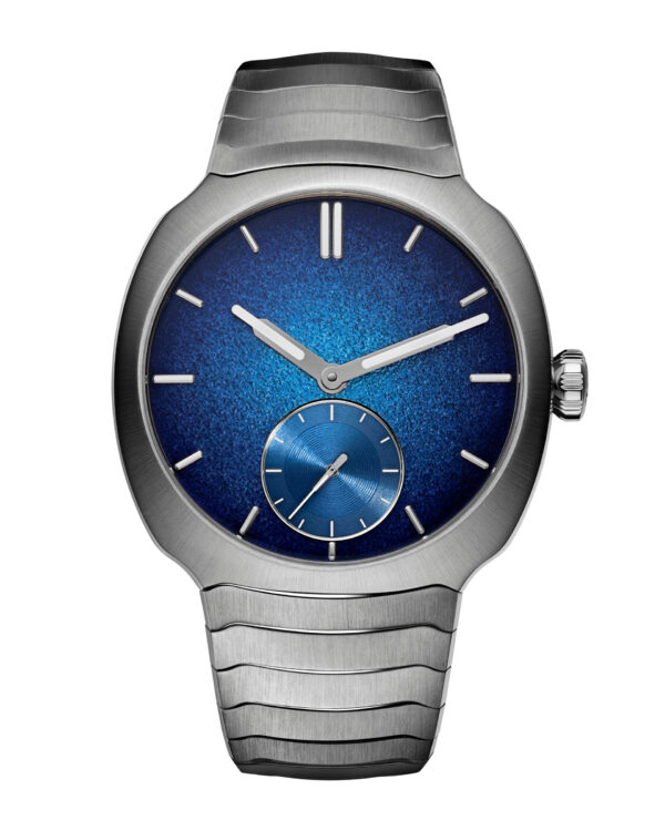 Часы H. Moser & Cie. Streamliner Small Seconds Blue Enamel 6500-1200, вид спереди