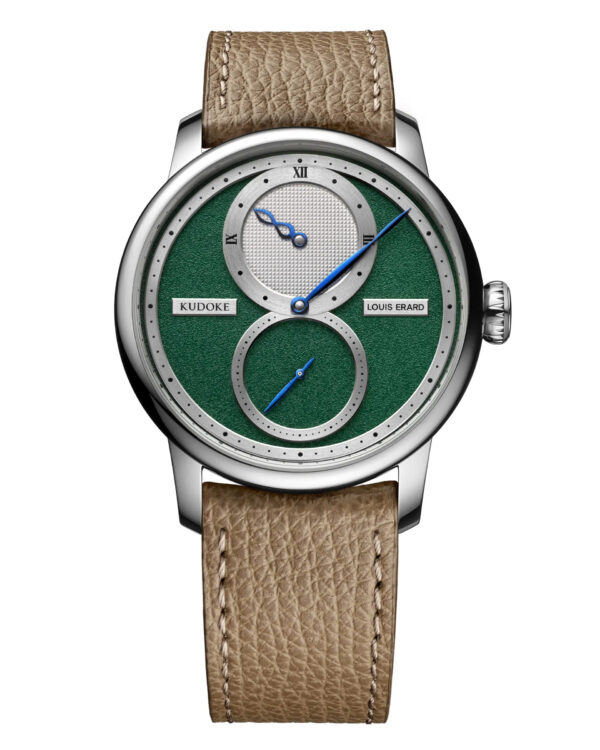 Часы Le Régulateur Louis Erard × KUDOKE Forest Green 85237AA49.BVA178, вид спереди